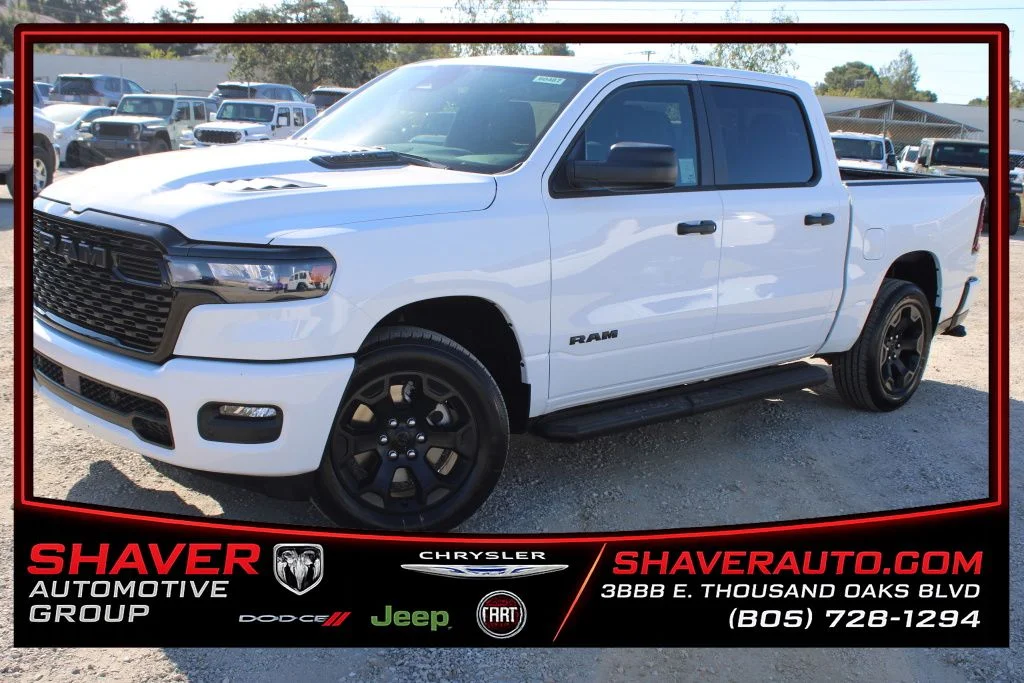 New 2026 Bright White Clear-Coat Exterior Paint Ram Tradesman image 1