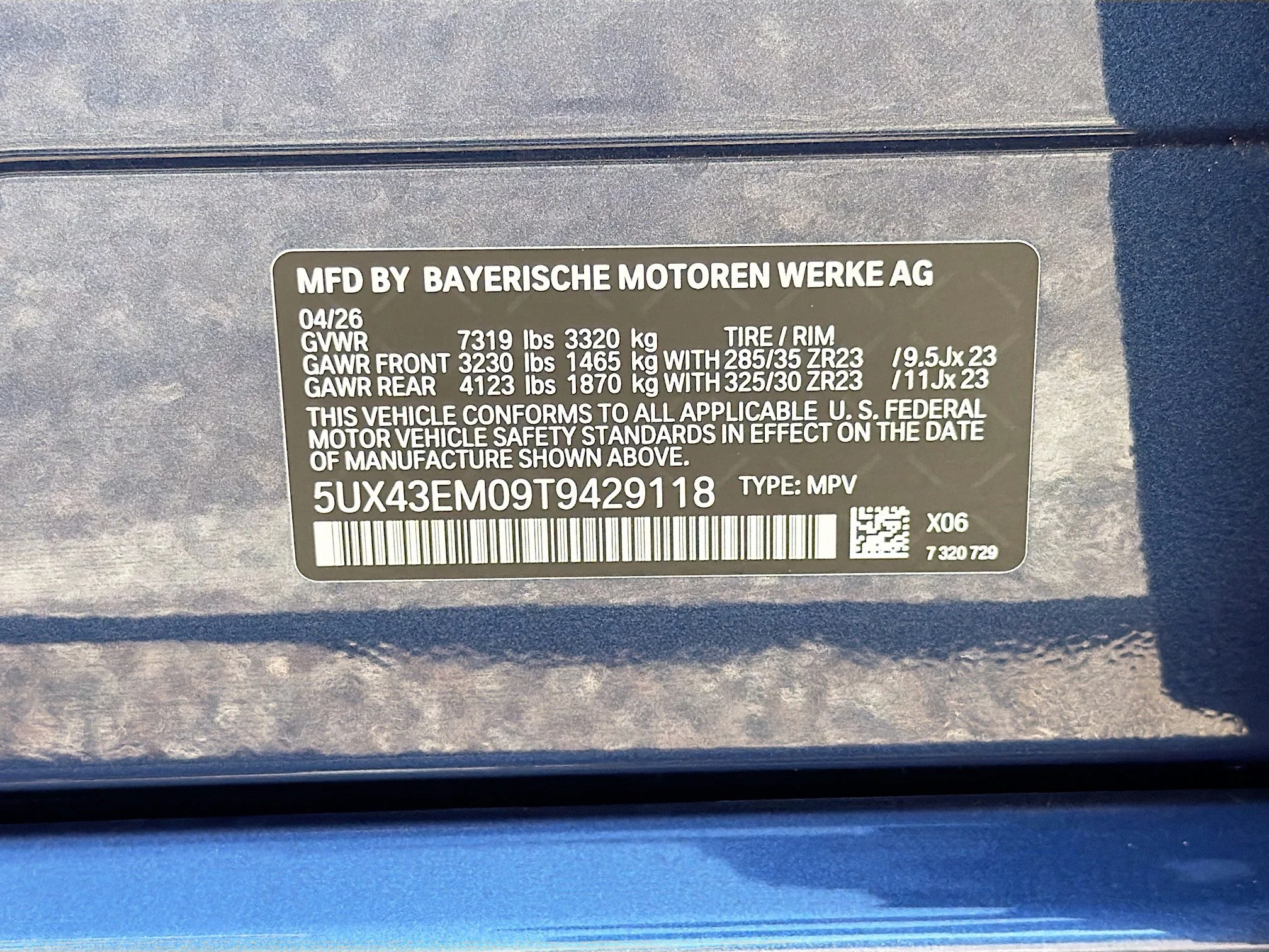 New 2026 ALPINA Blue Metallic BMW ALPINA XB7 image 44