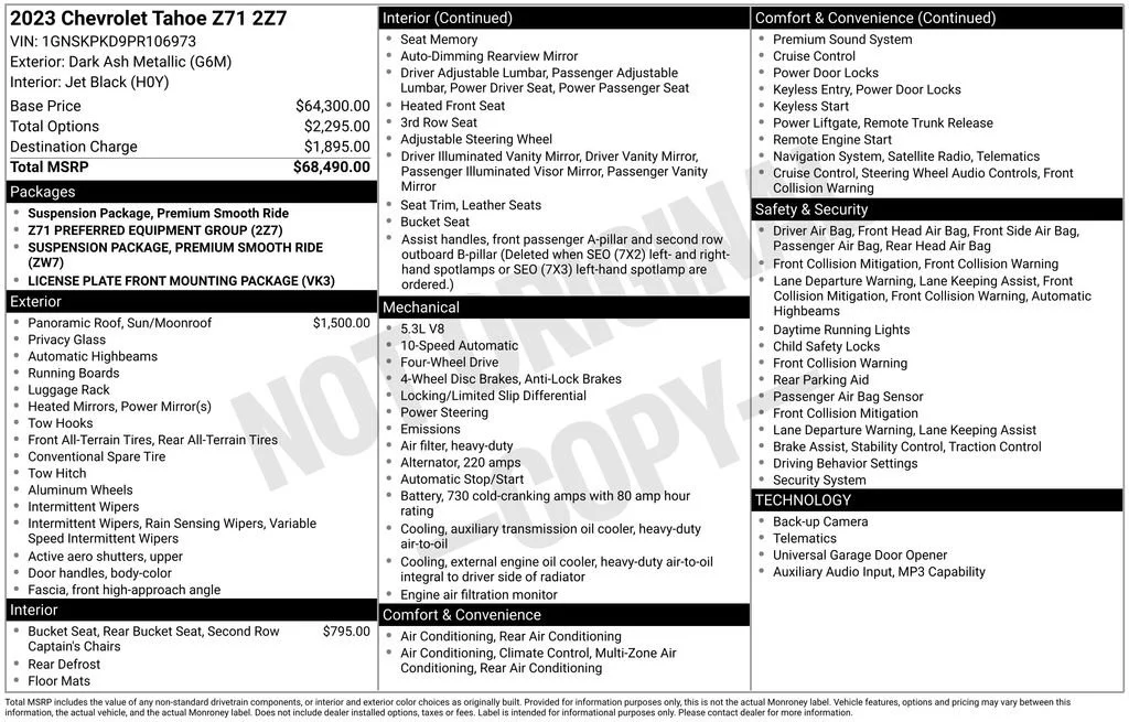 Used 2023 Dark Ash Metallic Chevrolet Z71 image 38