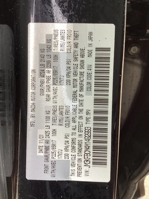Certified Used 2021 Black Mazda Touring image 38