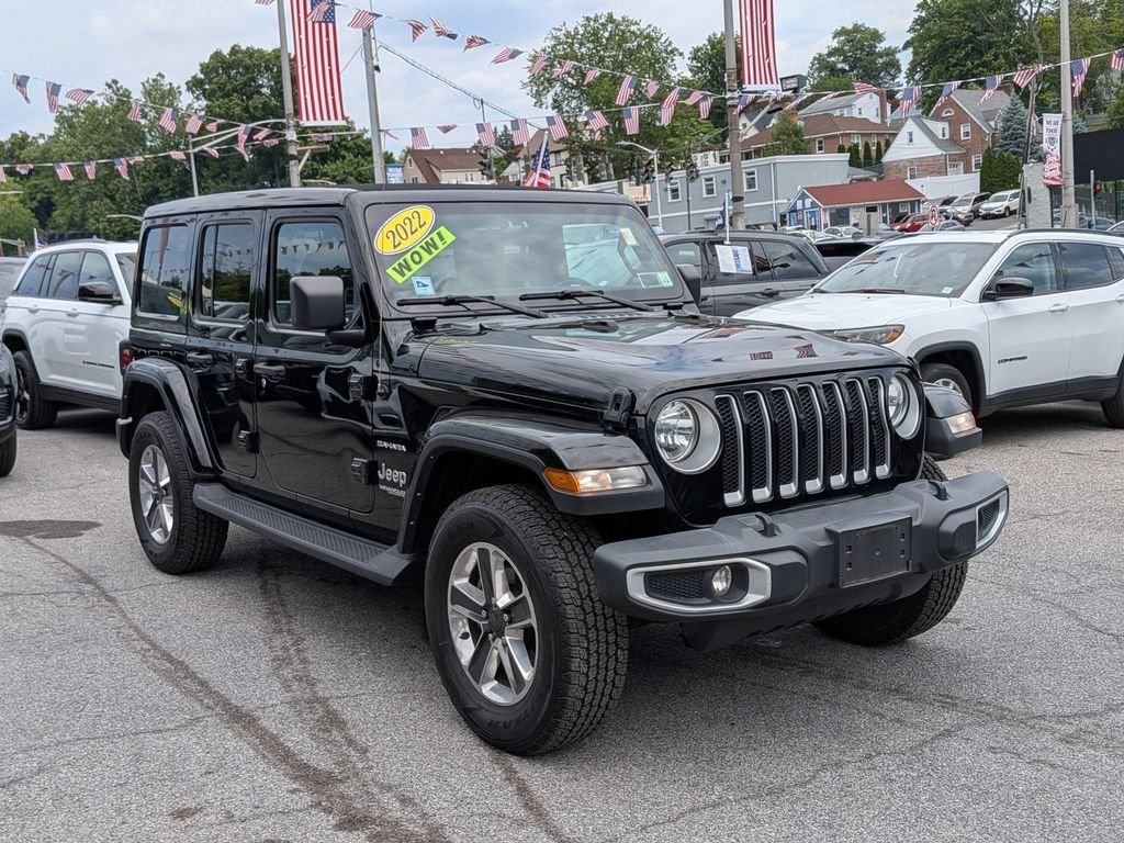 Used 2022 Black Jeep Unlimited Sahara image 4