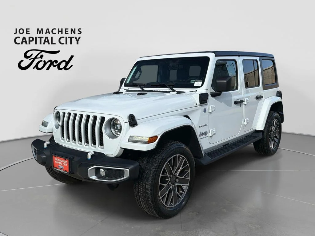 Used 2023 White Jeep Sahara 4xe image 9