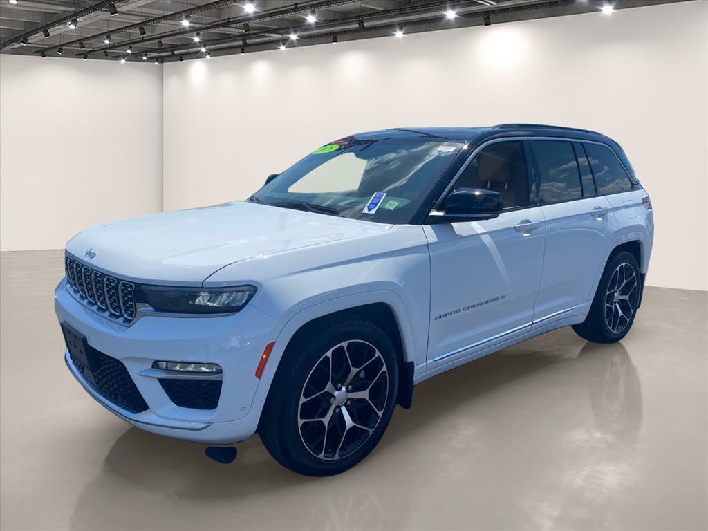 Used 2025 Bright White Clearcoat Jeep Summit Reserve image 3