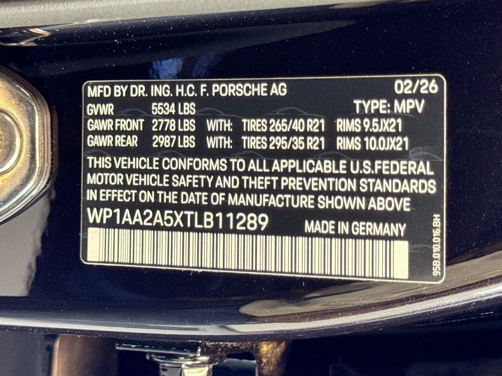 New 2026 Jet Black Metallic Porsche  image 27
