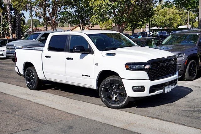 New 2026 Bright White Clear-Coat Exterior Paint RAM Big Horn Night Edition image 2