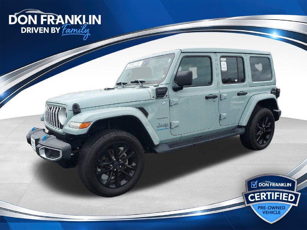 Used 2024 Gray Jeep Sahara 4xe image 1
