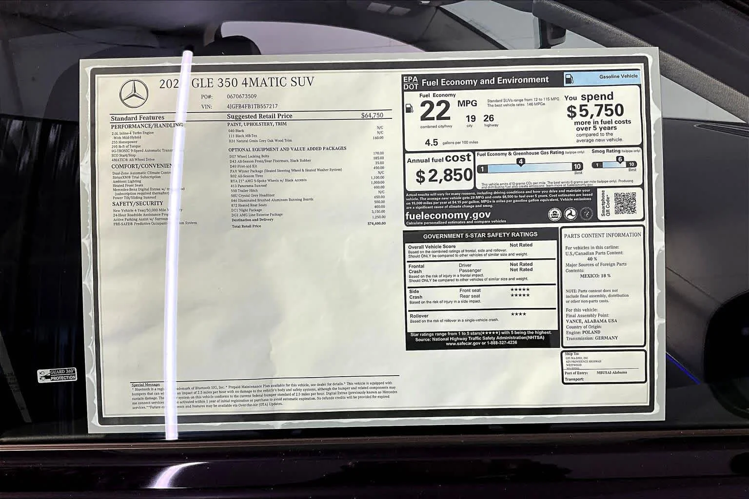 New 2026 040/Black Mercedes-Benz GLE 350 image 18