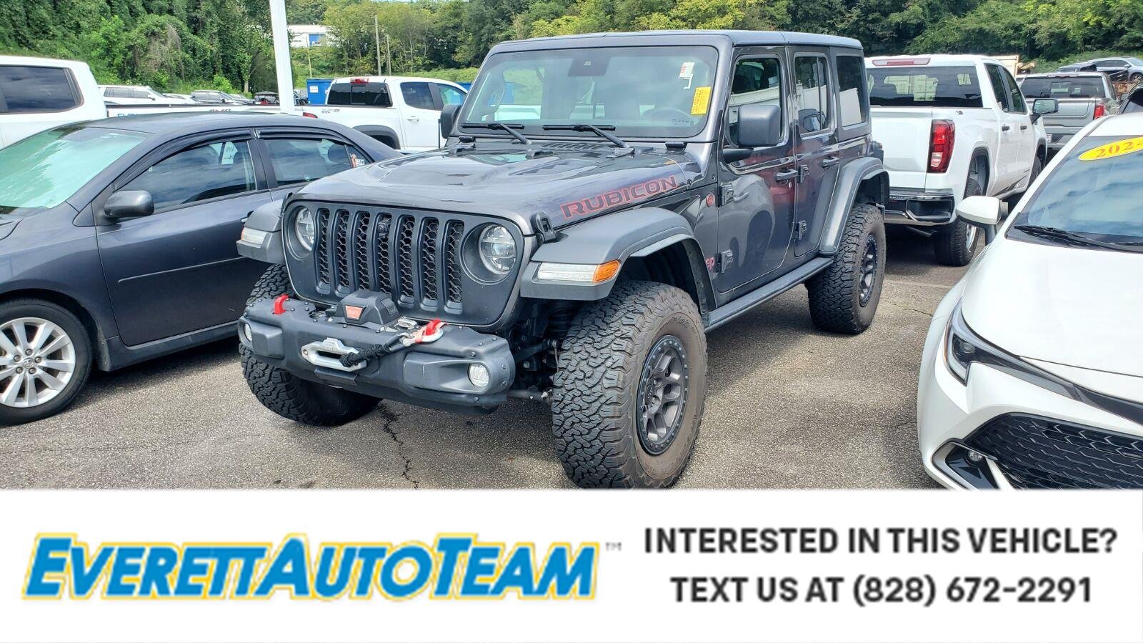 Used 2022 Granite Crystal Metallic Clearcoat Jeep Unlimited Rubicon image 1