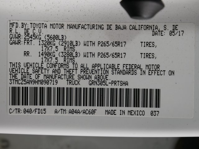 Certified Used 2017 Super White Toyota Double Cab TRD Sport image 30