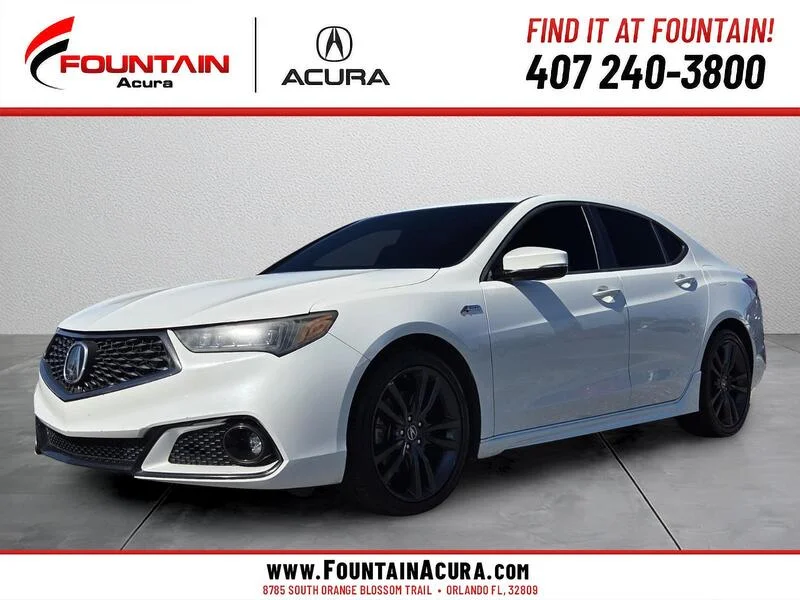 Used 2020 Platinum White Pearl Acura 3.5L FWD W/TECHNOLOGY/A-SPEC PKG image 1