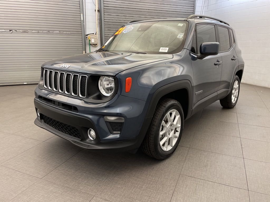 Certified Used 2021 Blue Jeep Latitude image 9