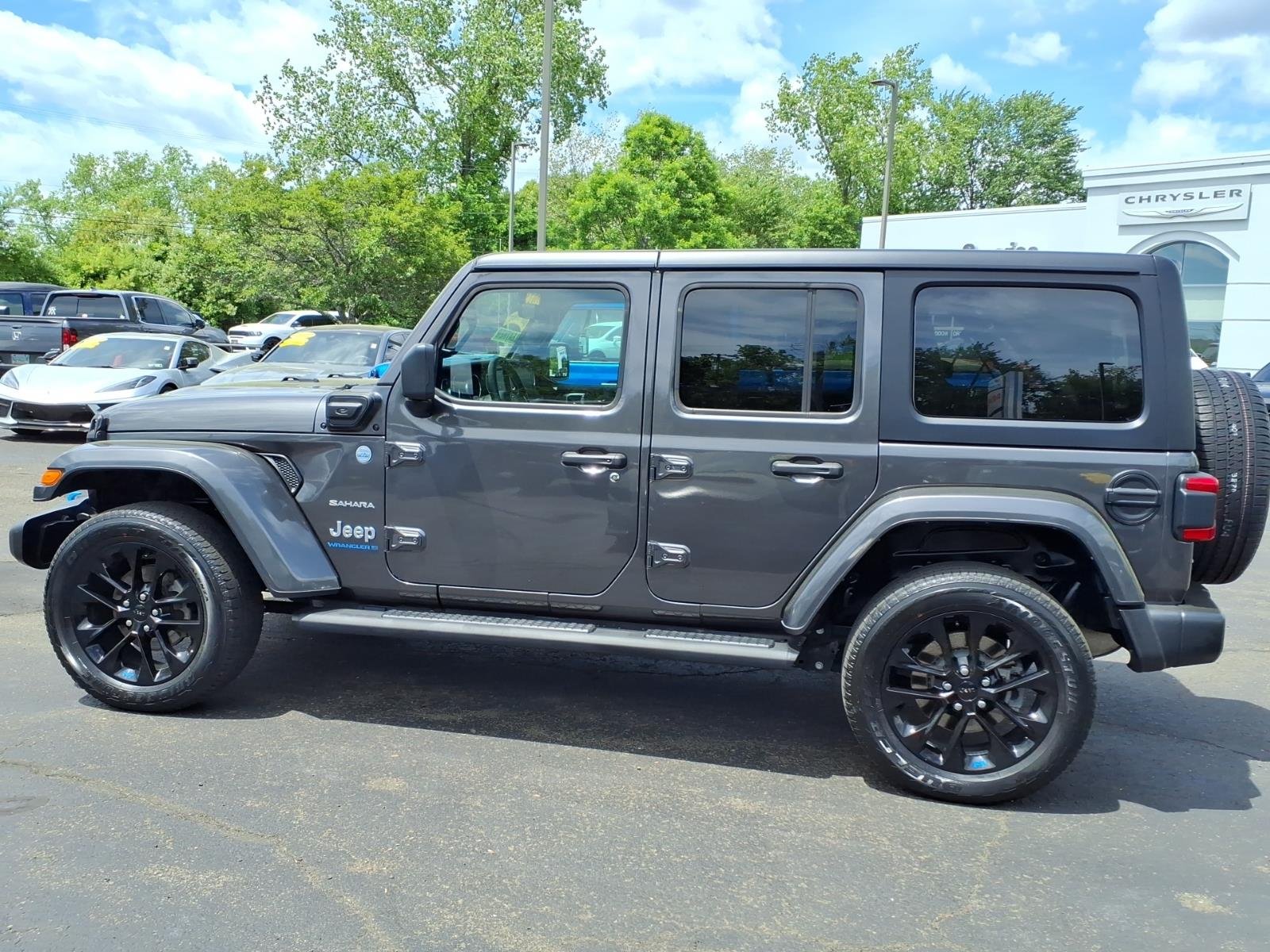Certified Used 2023 Gray Jeep Sahara 4xe image 4