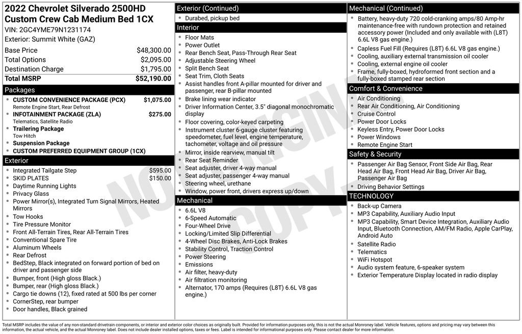Used 2022 White Chevrolet Custom image 25