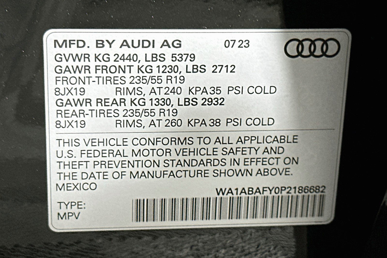 Used 2023 Mythos Black Metallic Audi Premium image 24