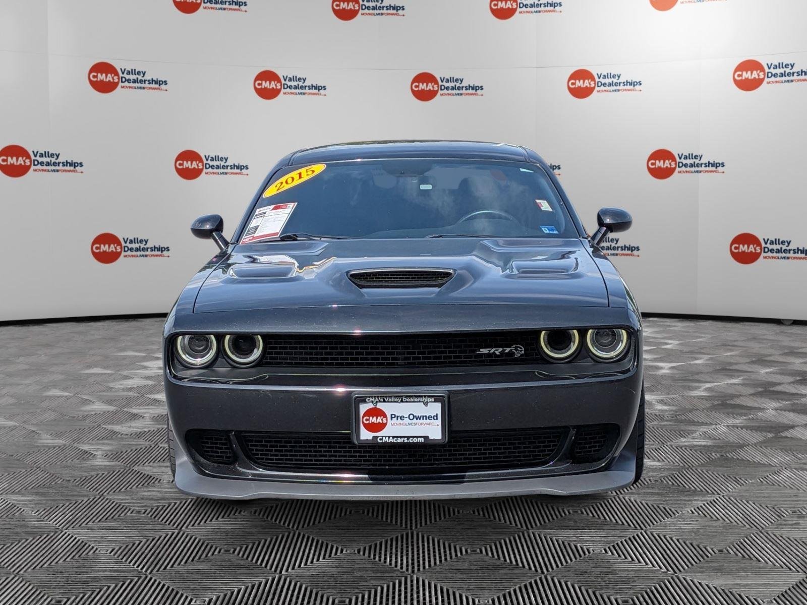 Used 2015 Phantom Black Tri-Coat Pearl Dodge SRT Hellcat image 2