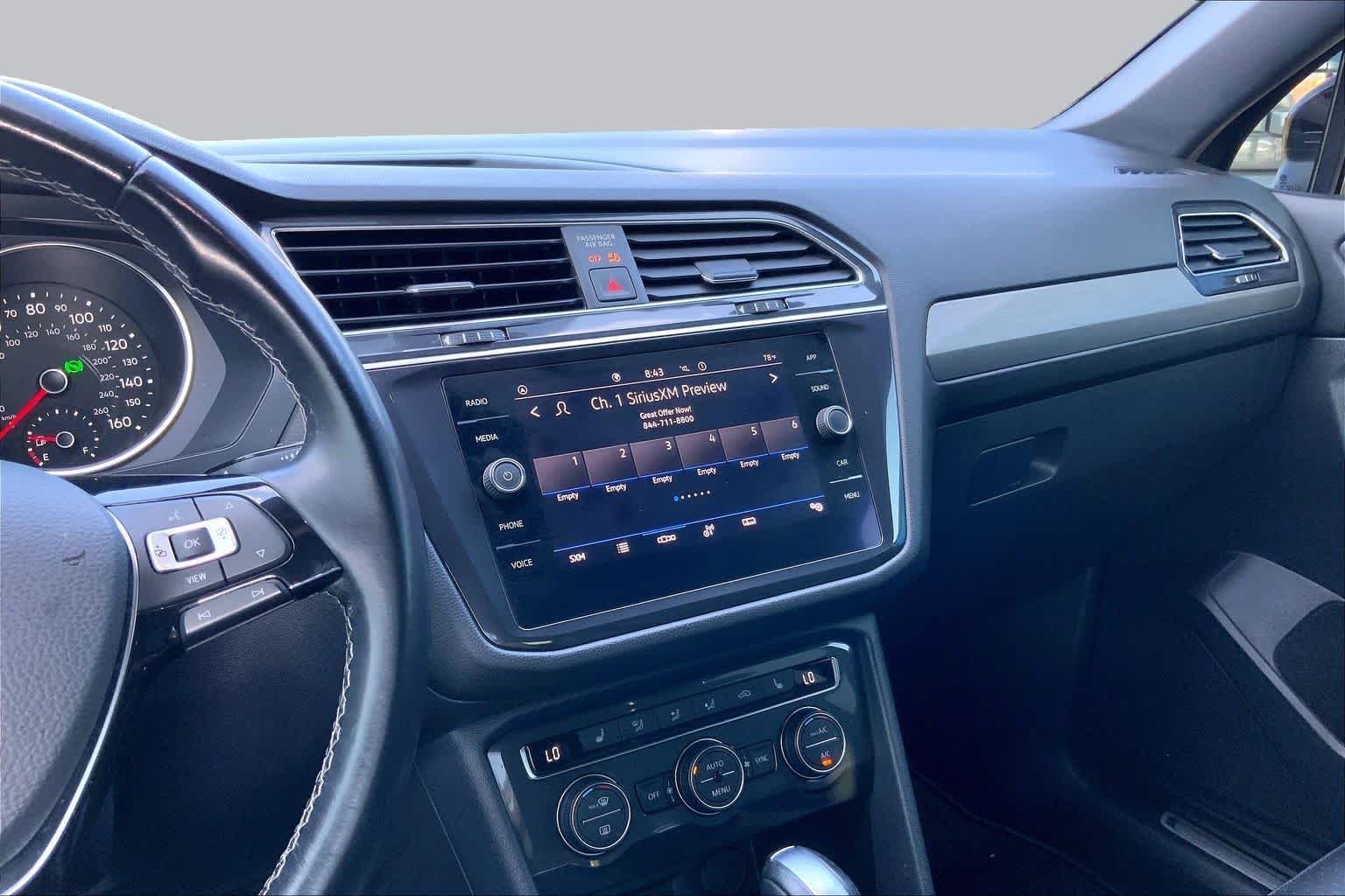 Pre-Owned 2021 Volkswagen Tiguan SE R-Line Black