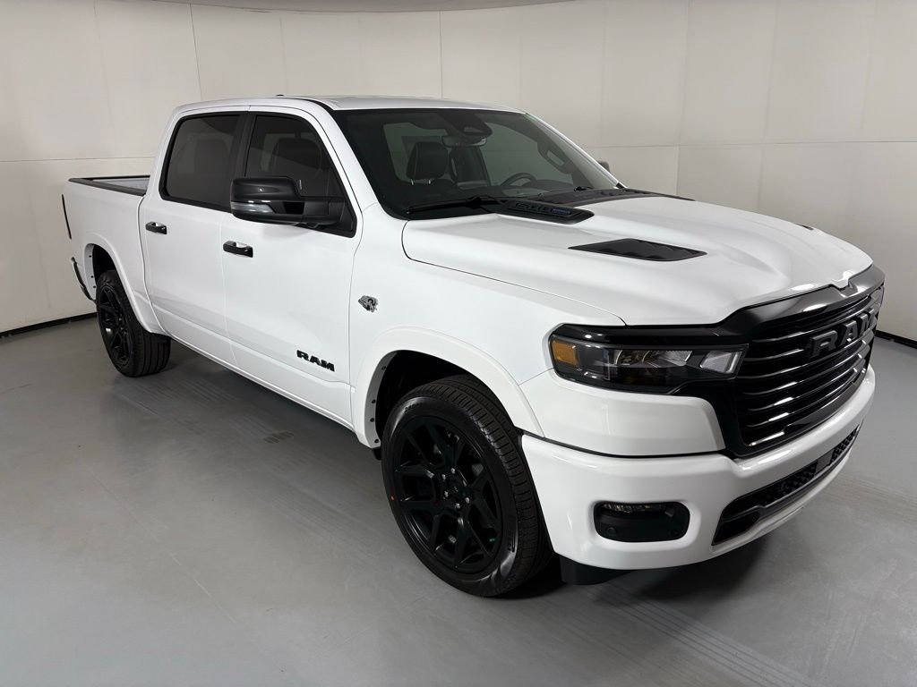 New 2026 Bright White Clear-Coat Exterior Paint RAM Laramie image 2