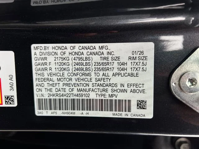 New 2026 Meteorite Gray Metallic Honda LX image 18