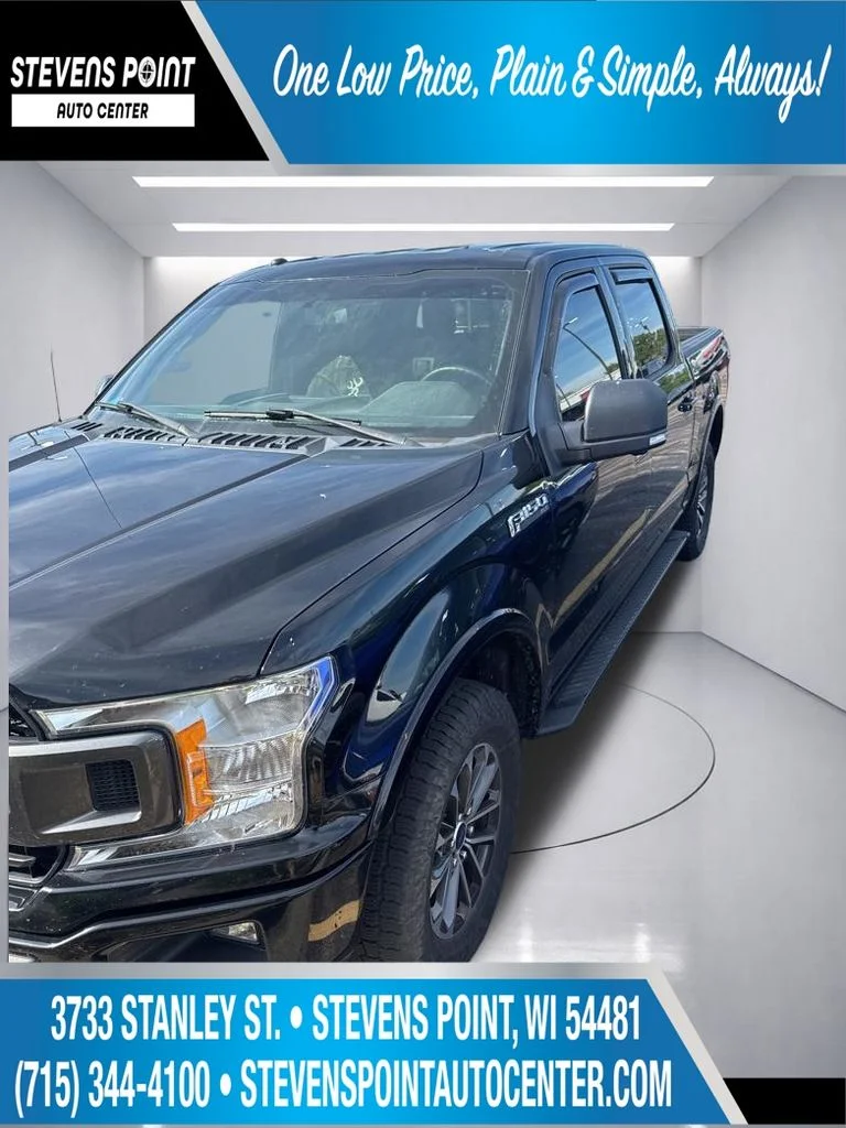 Used 2018 Shadow Black Ford XLT image 1