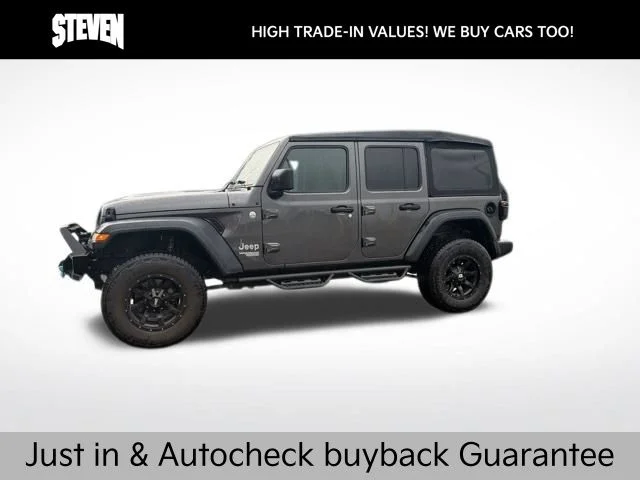 Used 2019 Gray Jeep Unlimited Sport S image 2