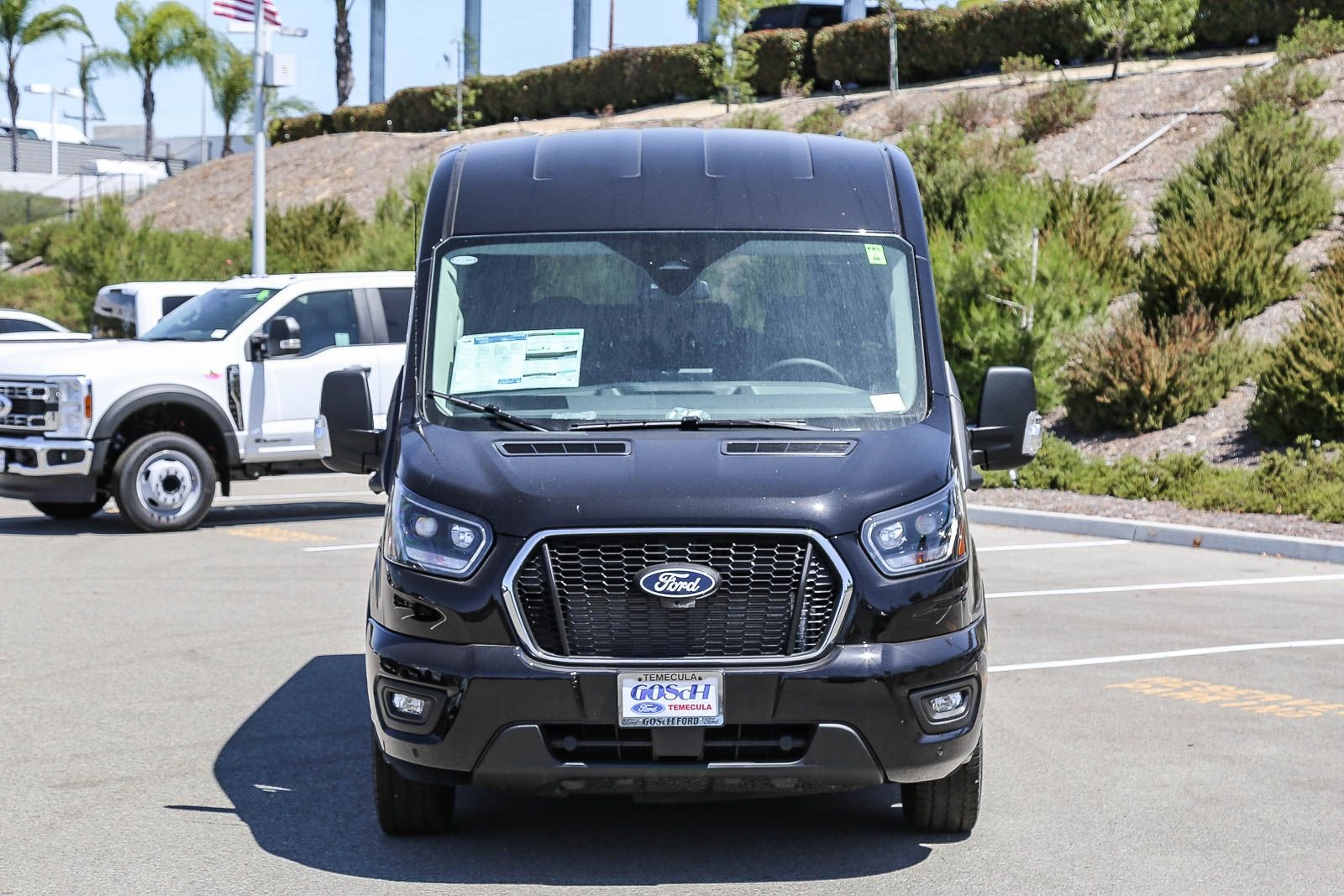 New 2026 Agate Black Metallic Ford Passenger Van XLT image 2