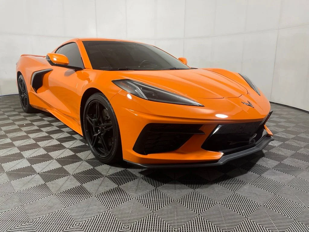 Used 2023 Orange Chevrolet Stingray image 2