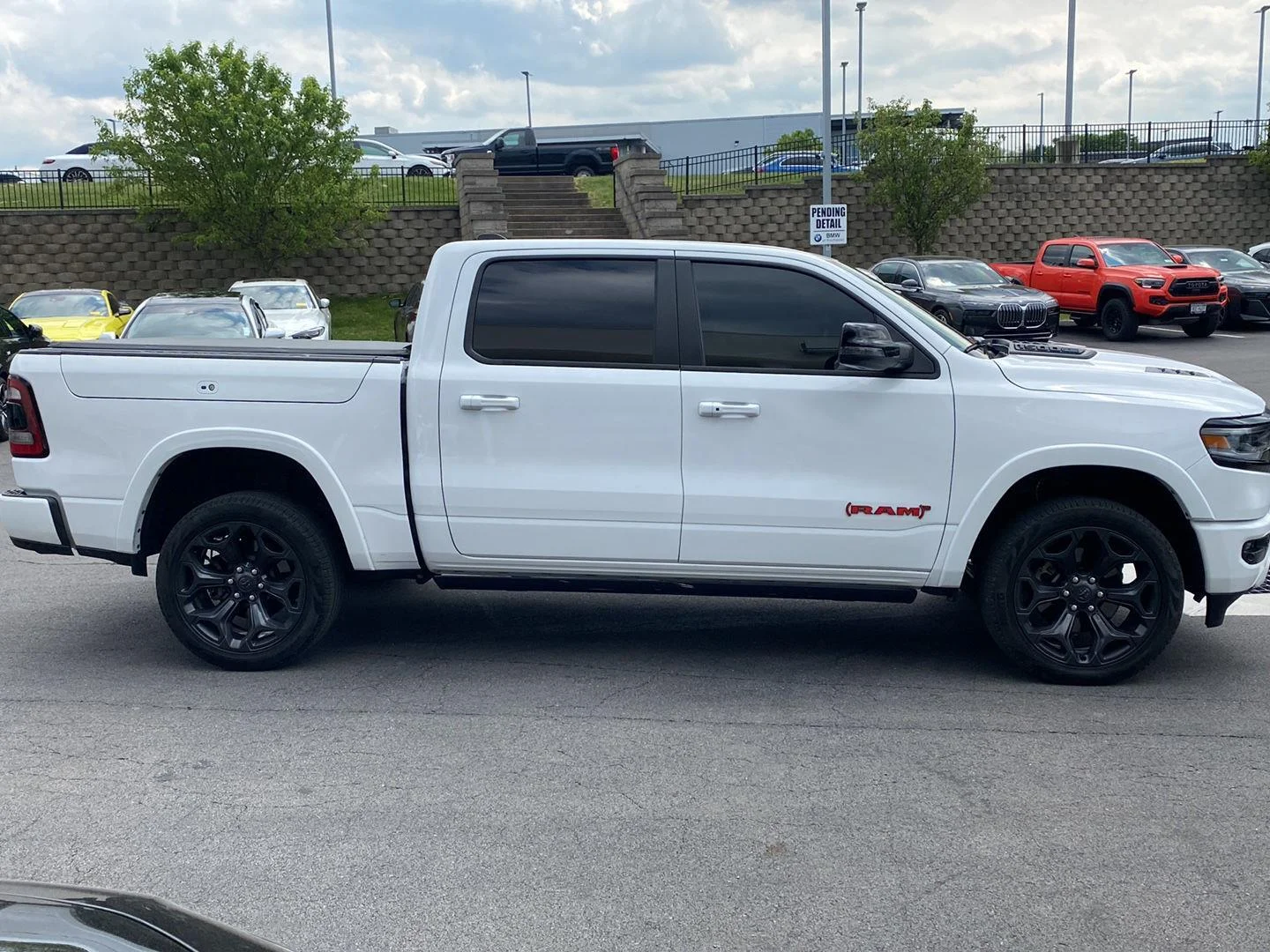 Used 2023 Bright White Clearcoat Ram Limited image 2