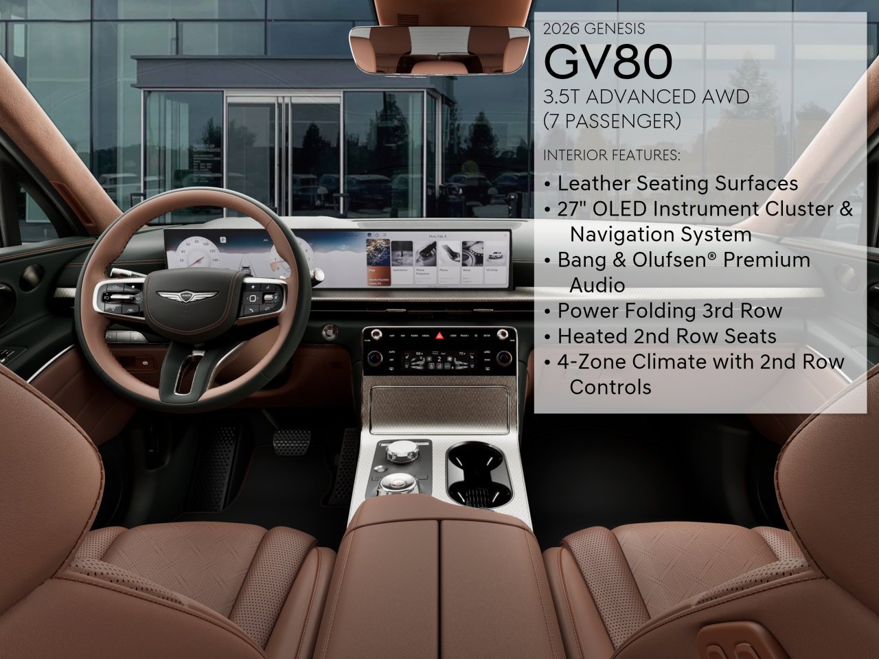 New 2026 White Genesis 3.5T ADVANCED image 17