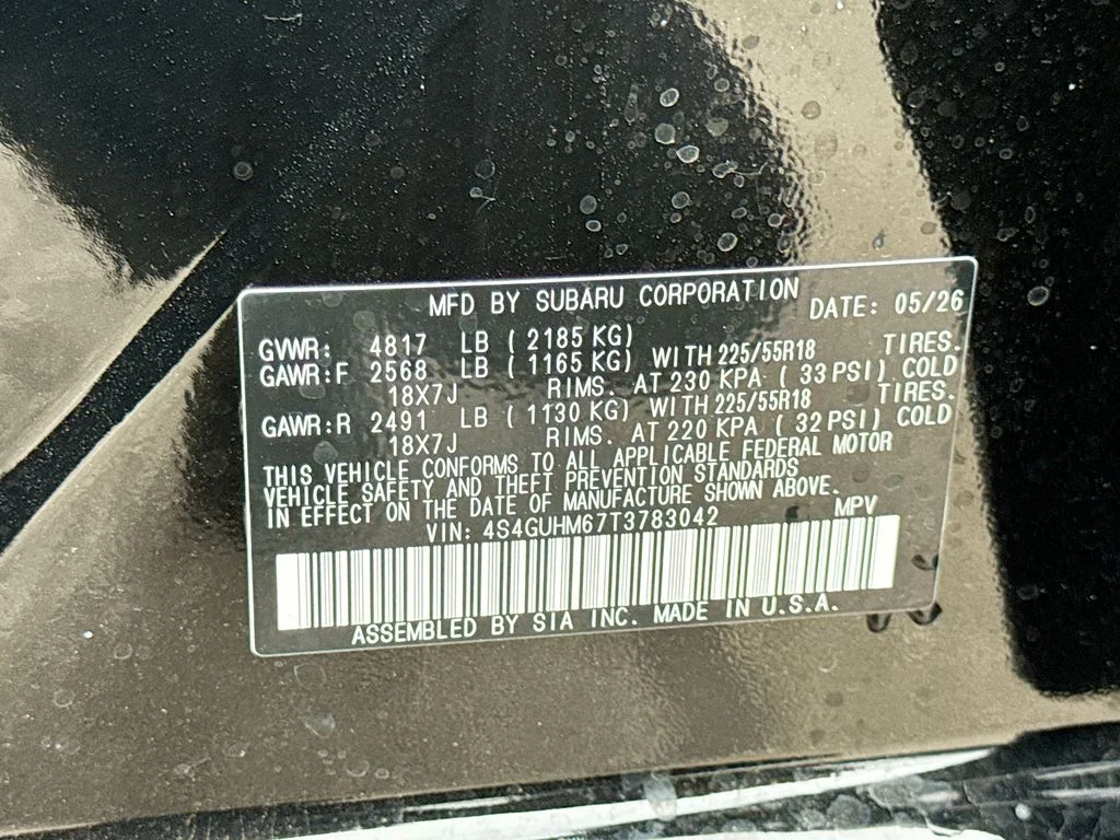 New 2026 Black Subaru Limited image 41