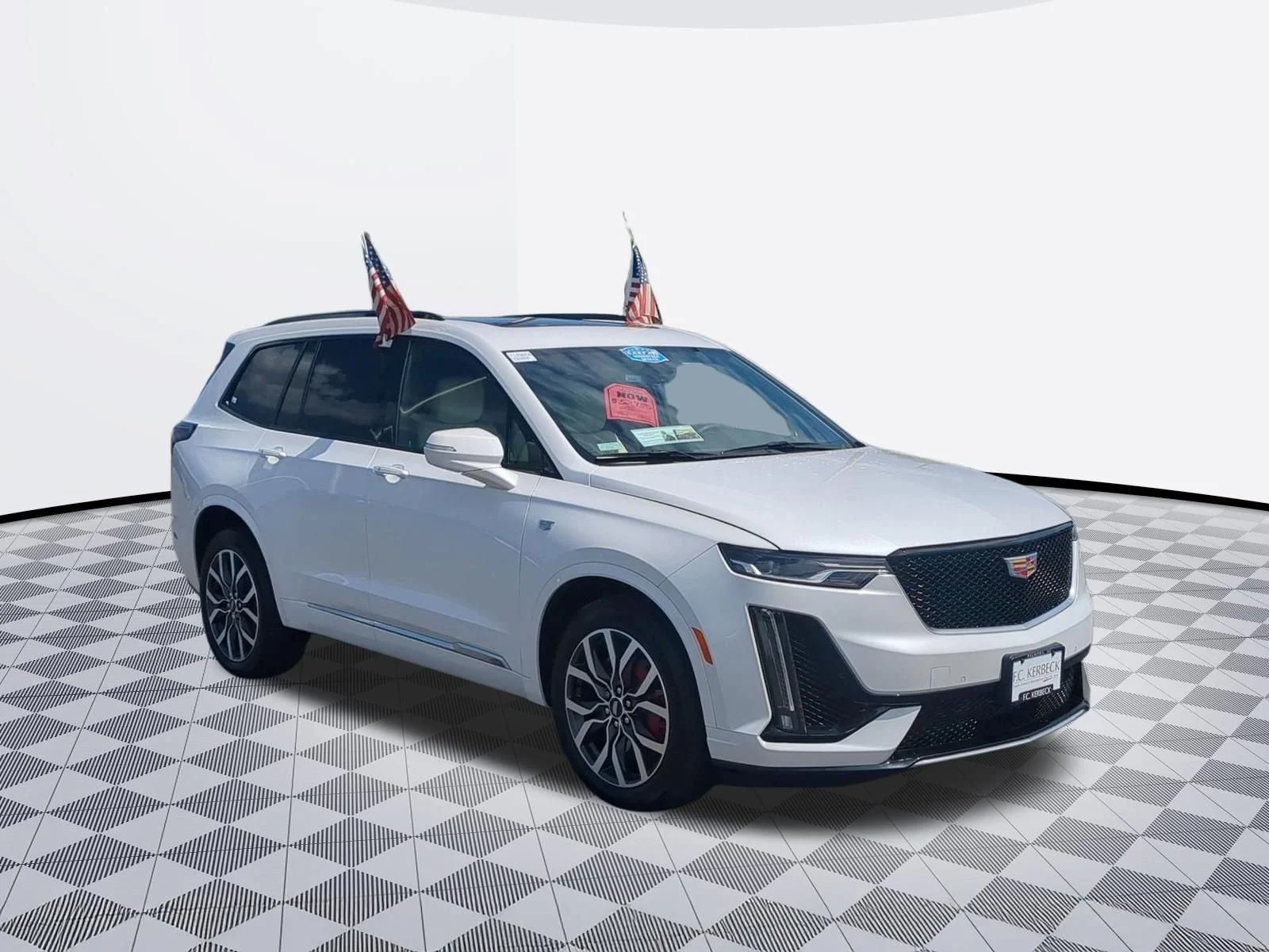 Used 2024 Crystal White Tricoat Cadillac AWD Sport image 2