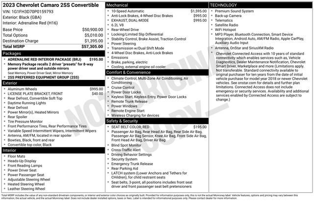 Used 2023 Black Chevrolet SS image 16