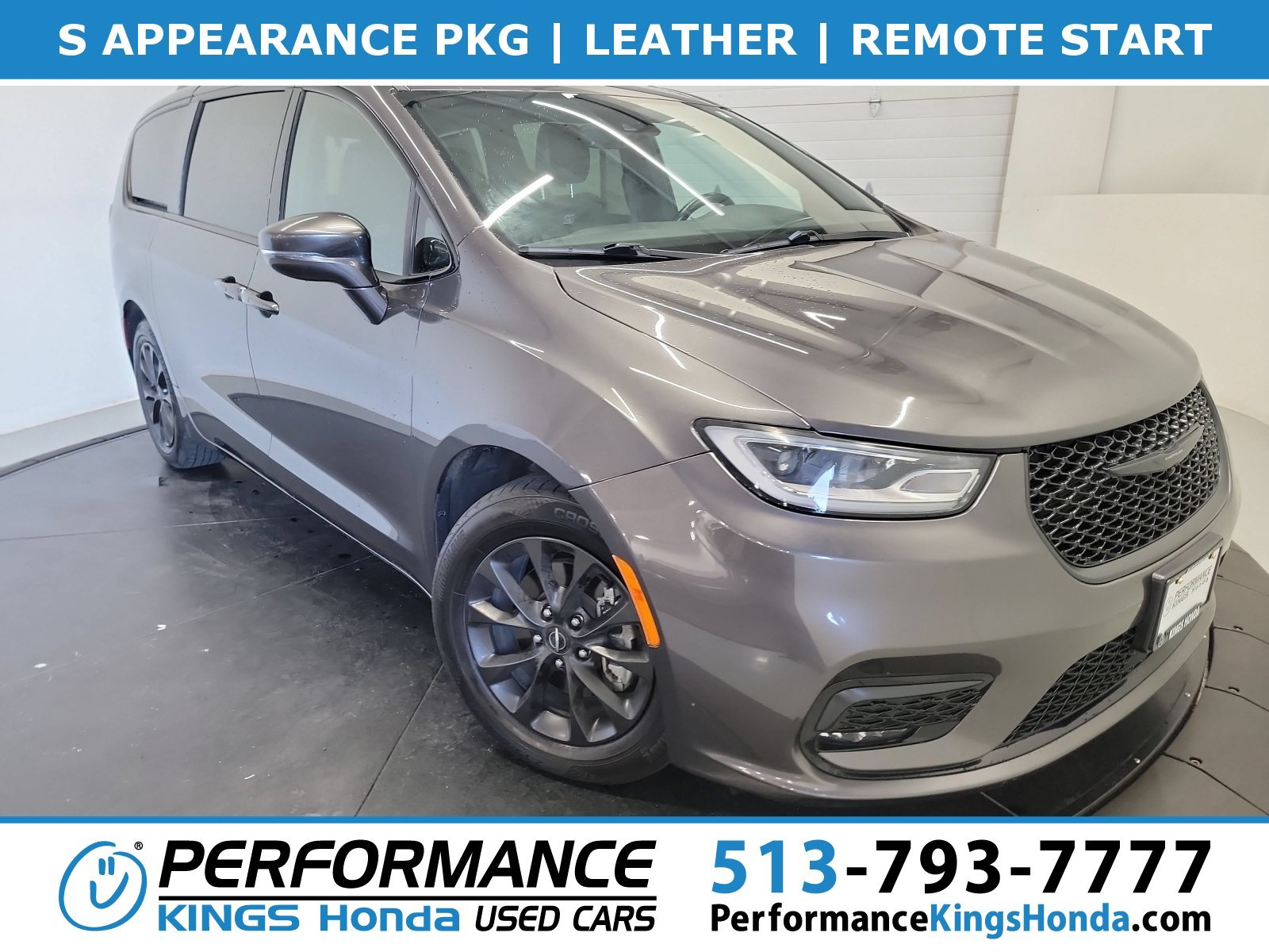 Used 2021 Granite Crystal Metallic Clearcoat Chrysler Touring L image 1