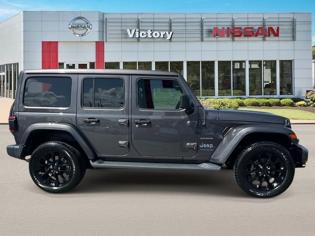 Used 2021 Gray Jeep Unlimited Sahara 4xe image 2