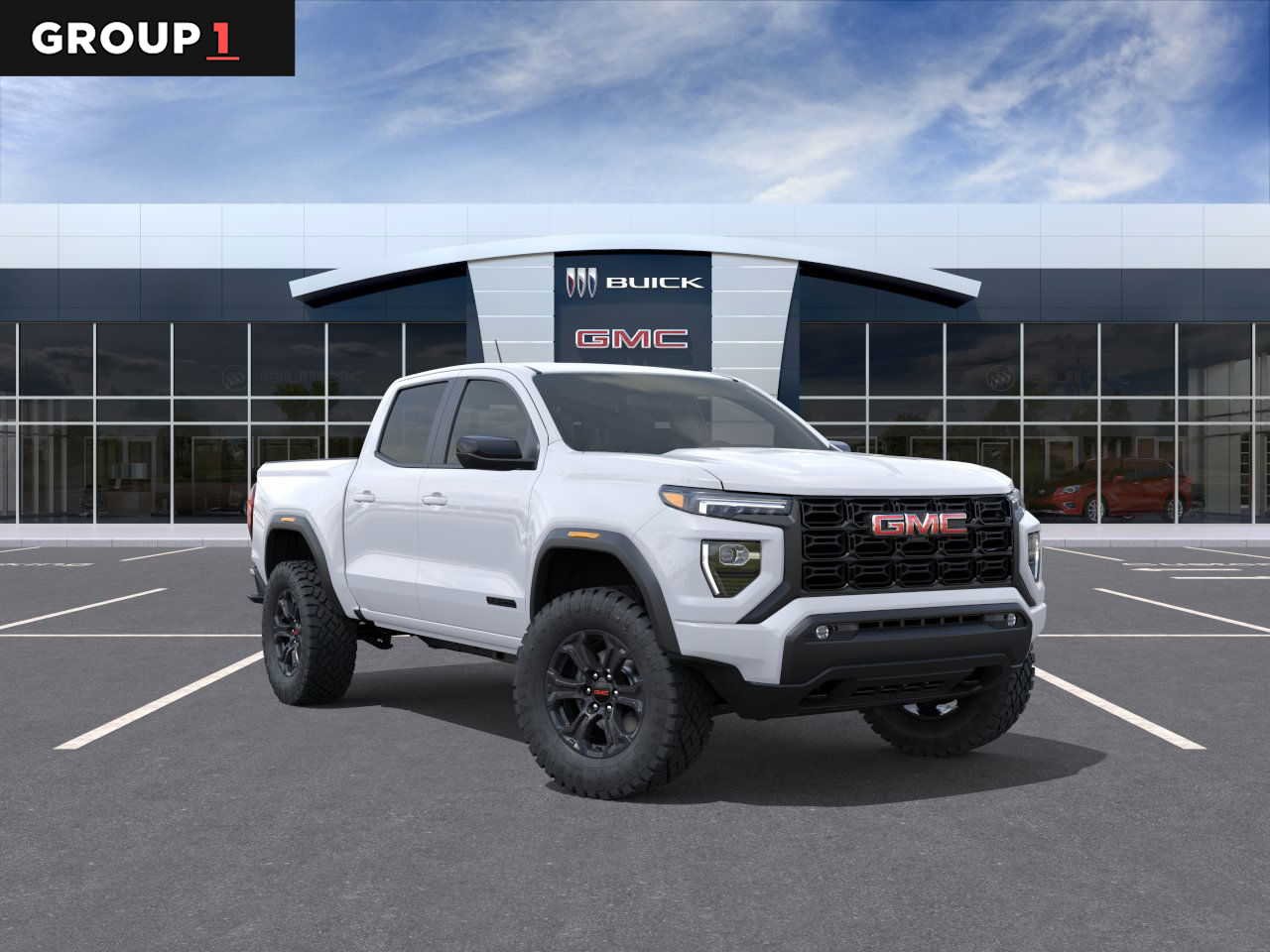 Summit White 2025 GMC Canyon Elevation Crew Cab RWD Pickup Truck 4X2