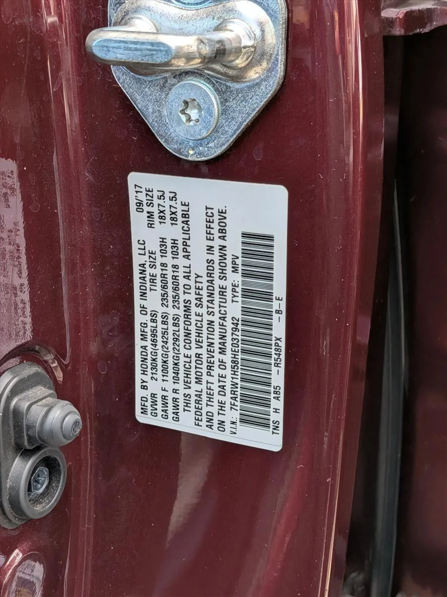 Used 2017 Basque Red Pearl Ii Honda EX image 24