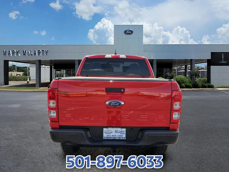 Used 2021 RED FORD XL 2WD SUPERCREW 5