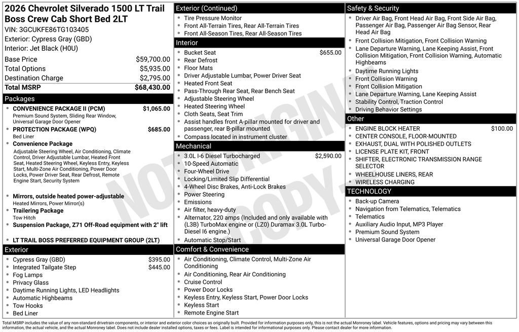 2026 Chevrolet Silverado 1500 LT Trail Boss - Photo 26