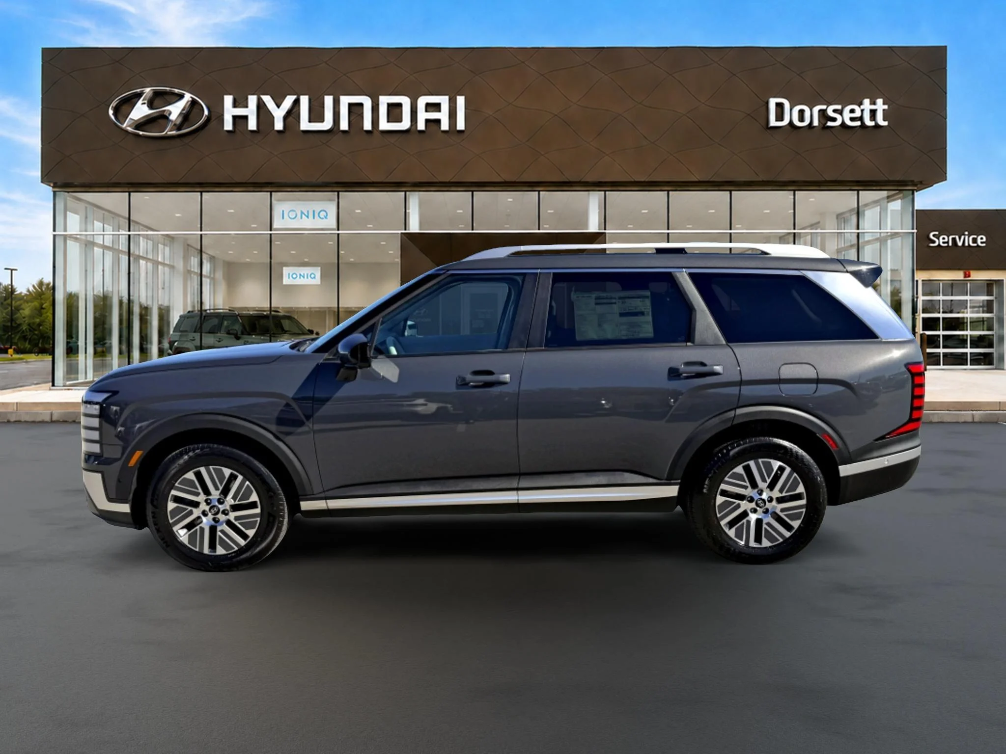 New 2027 Ecotronic Gray Pearl Hyundai SEL Premium 7P image 2