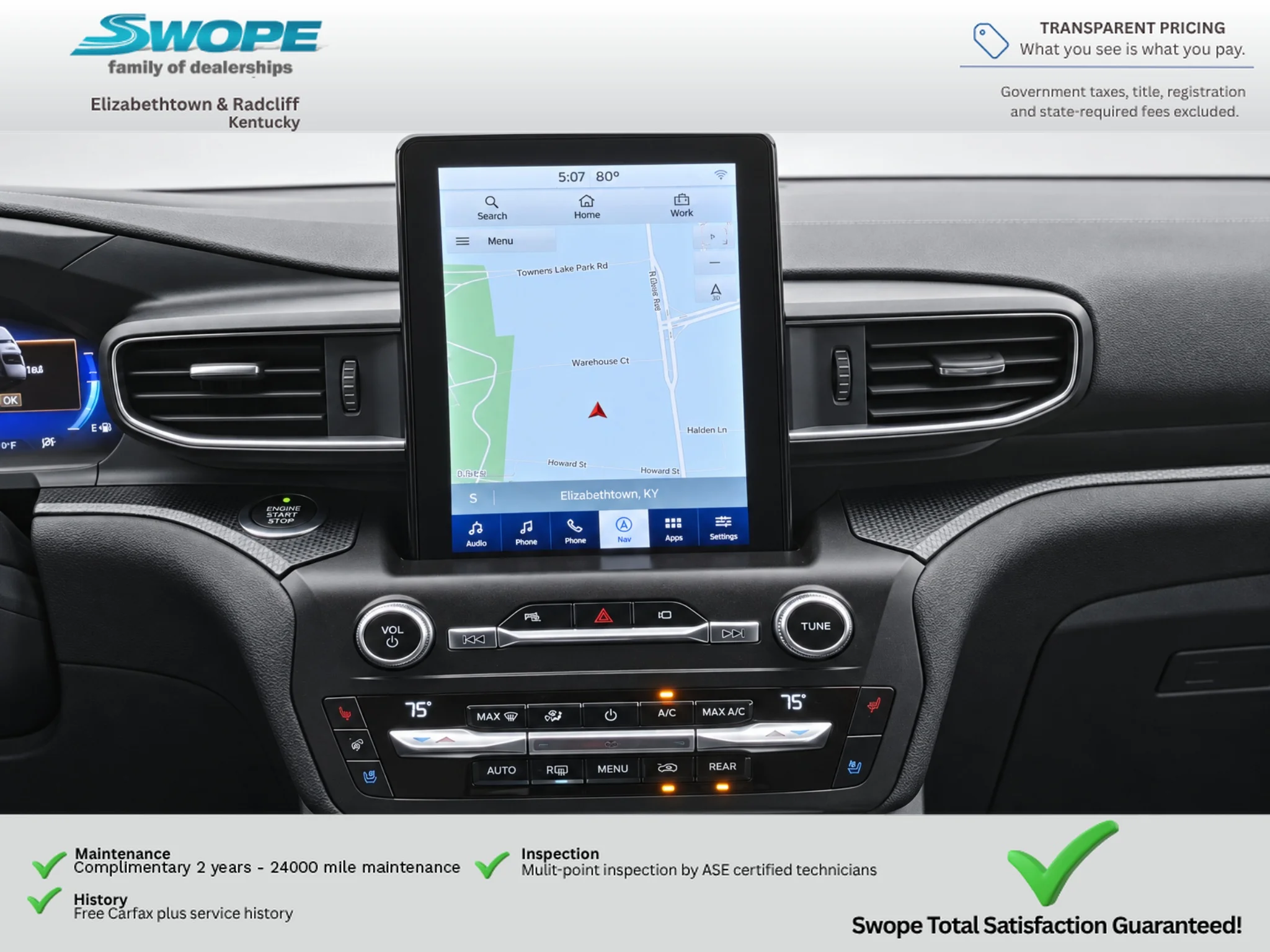 Used 2020 Agate Black Metallic Ford ST image 13