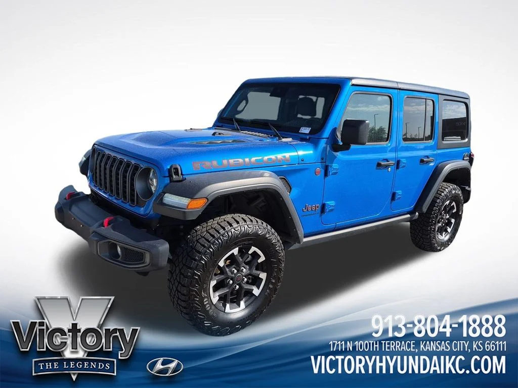 Used 2025 Blue Jeep Rubicon image 1