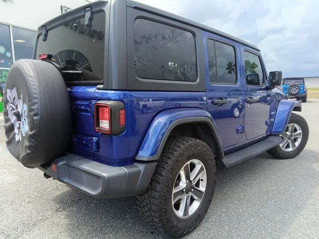 Used 2020 Blue Jeep Unlimited Sahara image 5