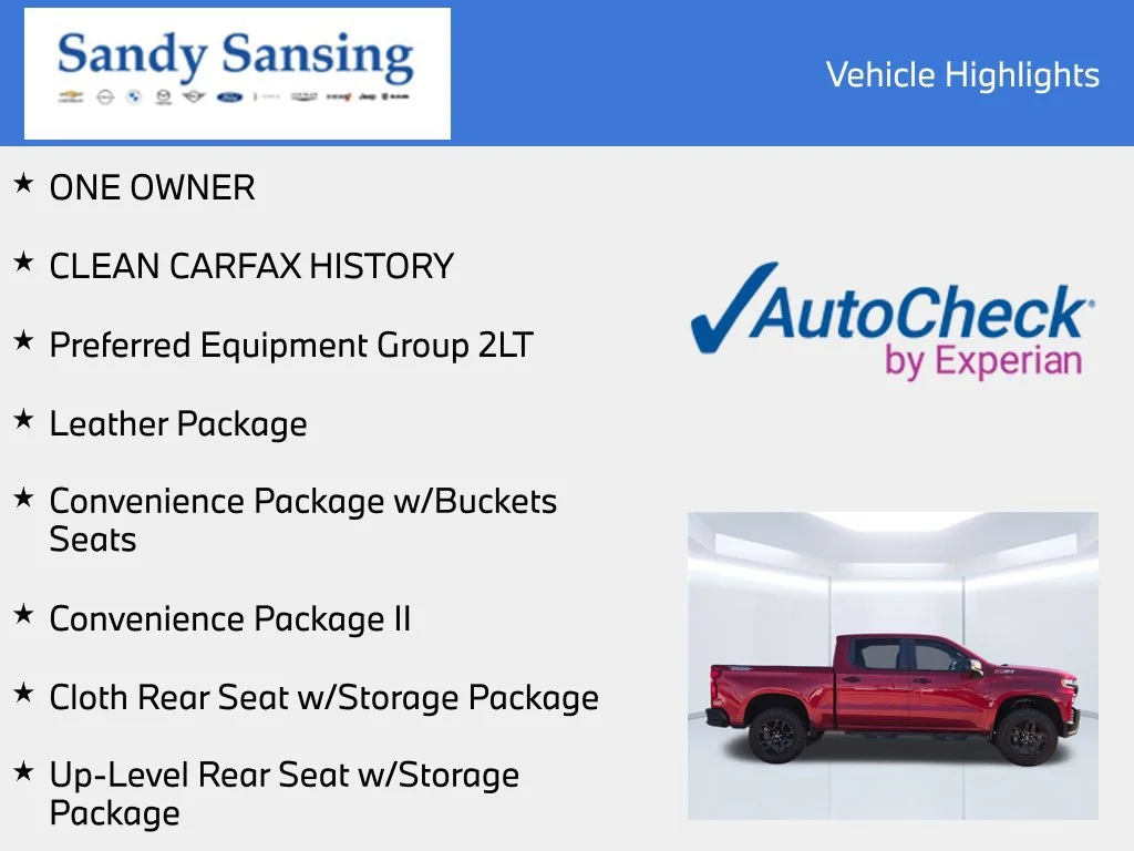 Used 2021 CHERRY RED TINTCOAT Chevrolet LT Trail Boss image 13