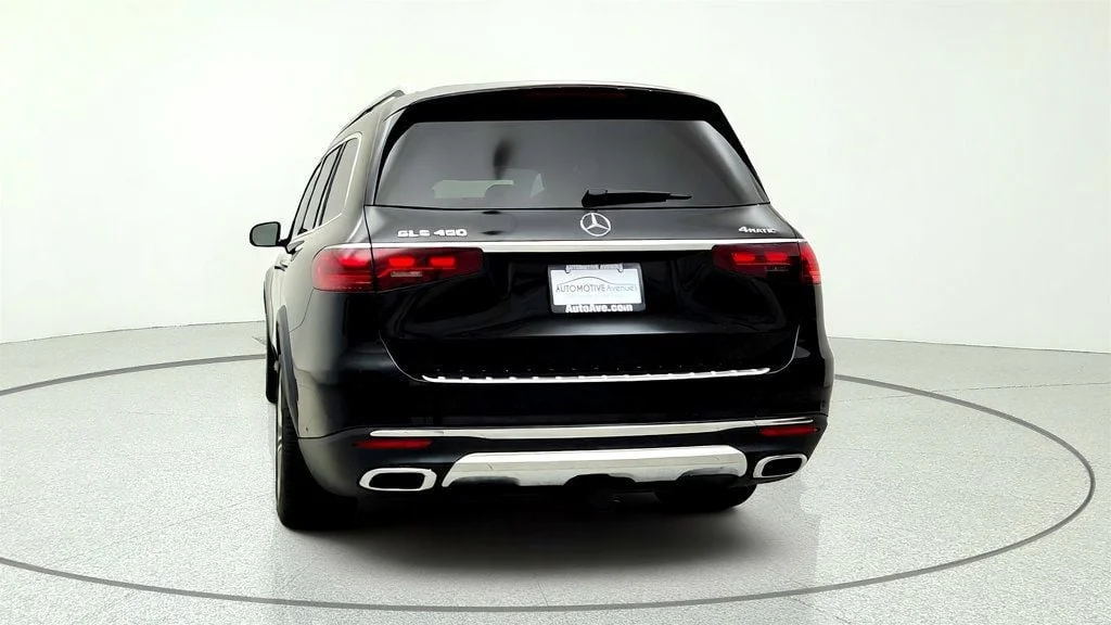 Used 2025 Obsidian Black Metallic Mercedes-Benz GLS 450 4MATIC® SUV w/ Trailer Hitch image 6