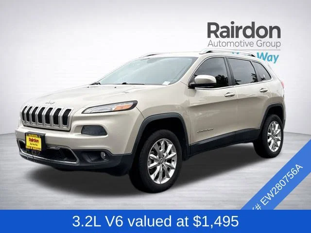 Used 2014 Cashmere Pearlcoat Jeep Limited image 3