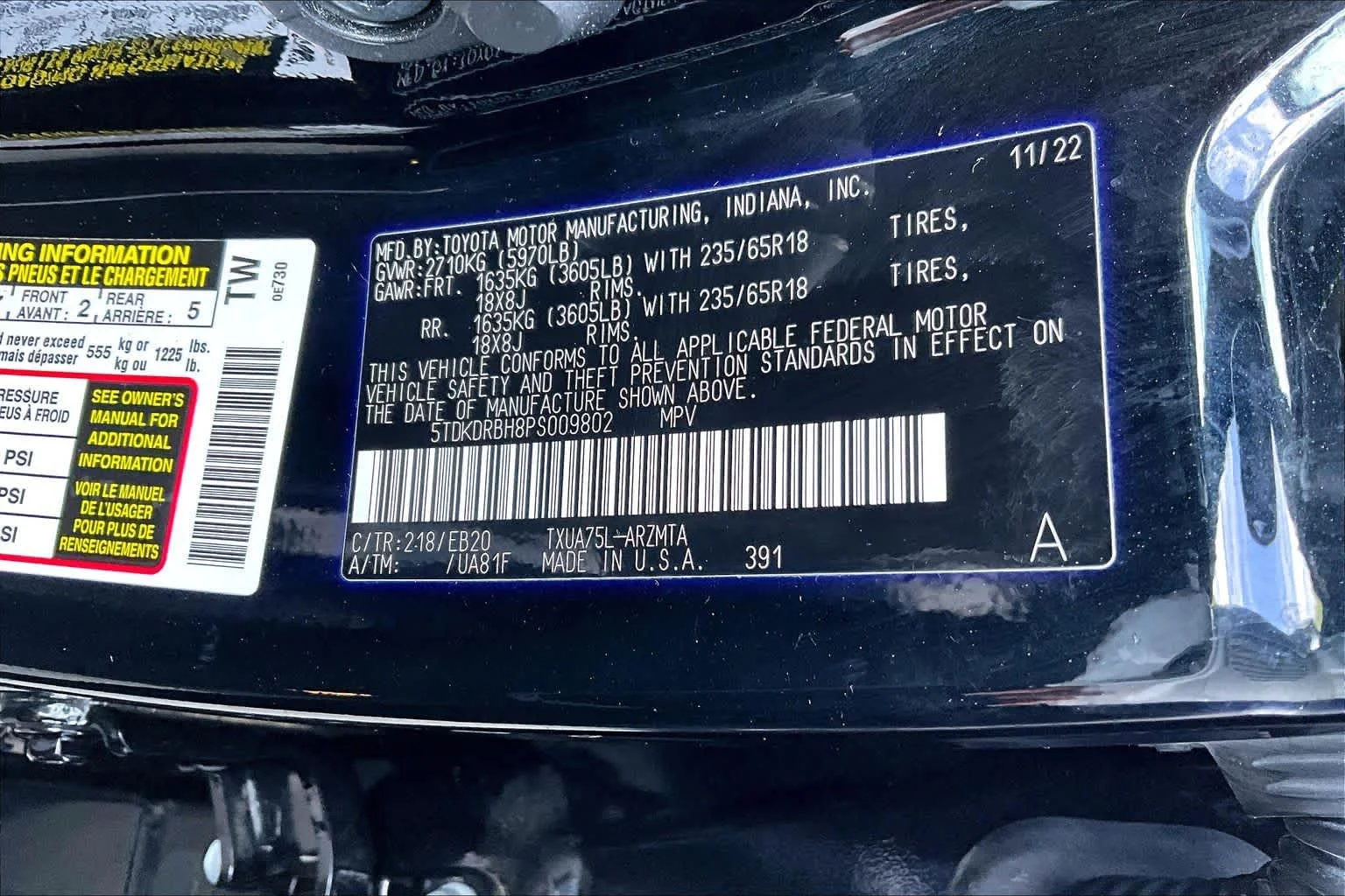 Used 2023 Midnight Black Metallic Toyota XLE image 34