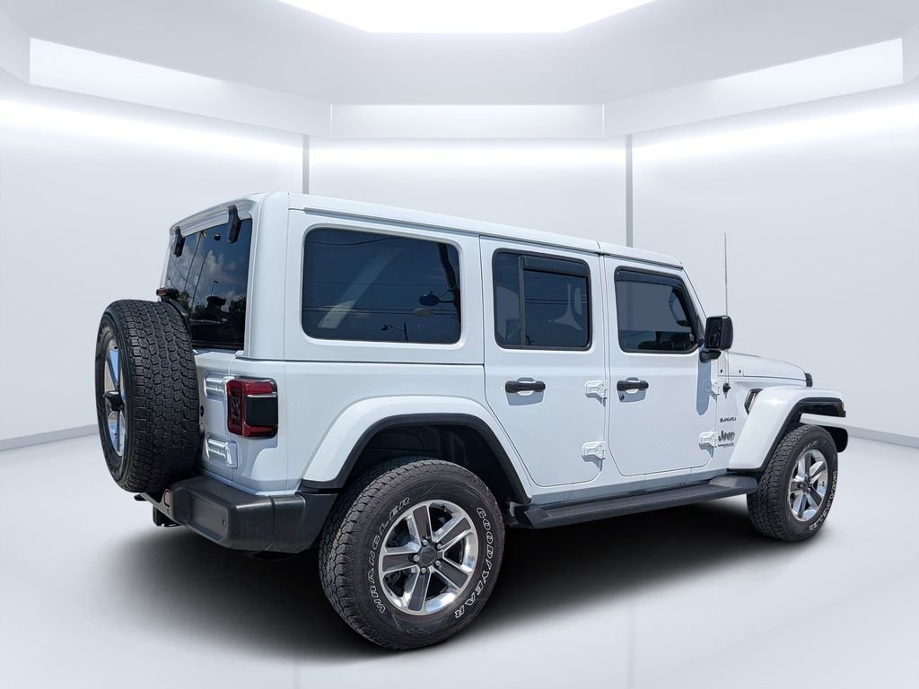 Used 2021 White Jeep Unlimited Sahara image 3