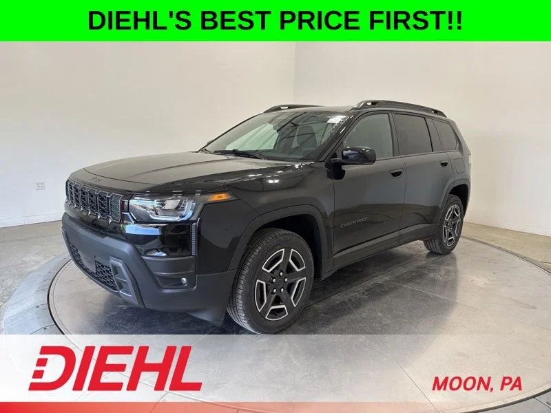 New 2026 Diamond Black Crystal Pearlcoat Jeep Laredo image 3