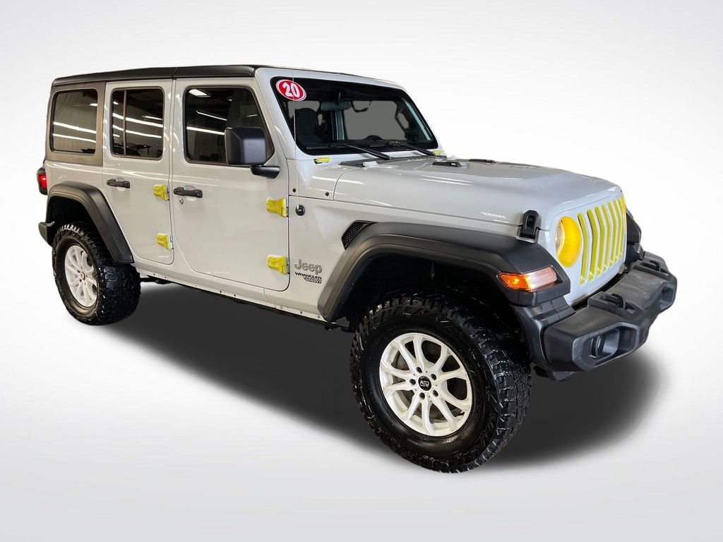 Used 2020 White Jeep Unlimited Sport S image 8