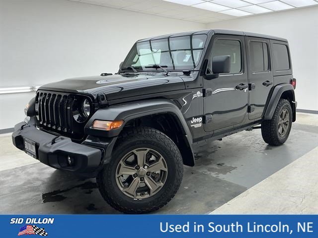 Used 2019 Black Clearcoat Jeep Sport S image 1