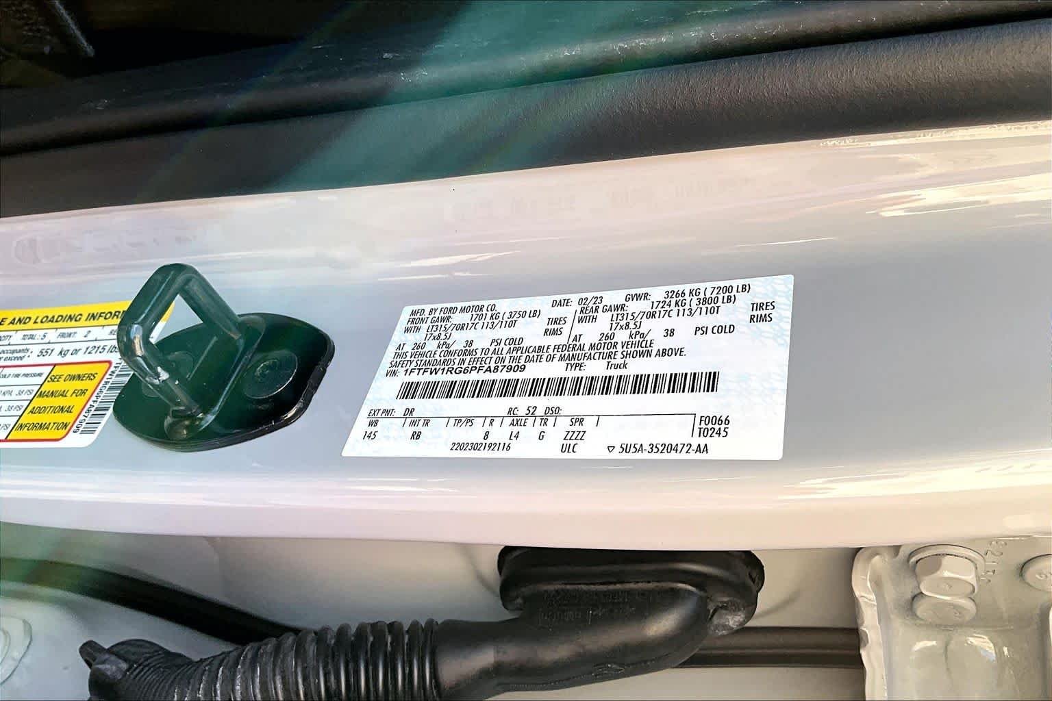 Certified Used 2023 Avalanche Gray Ford Raptor image 34